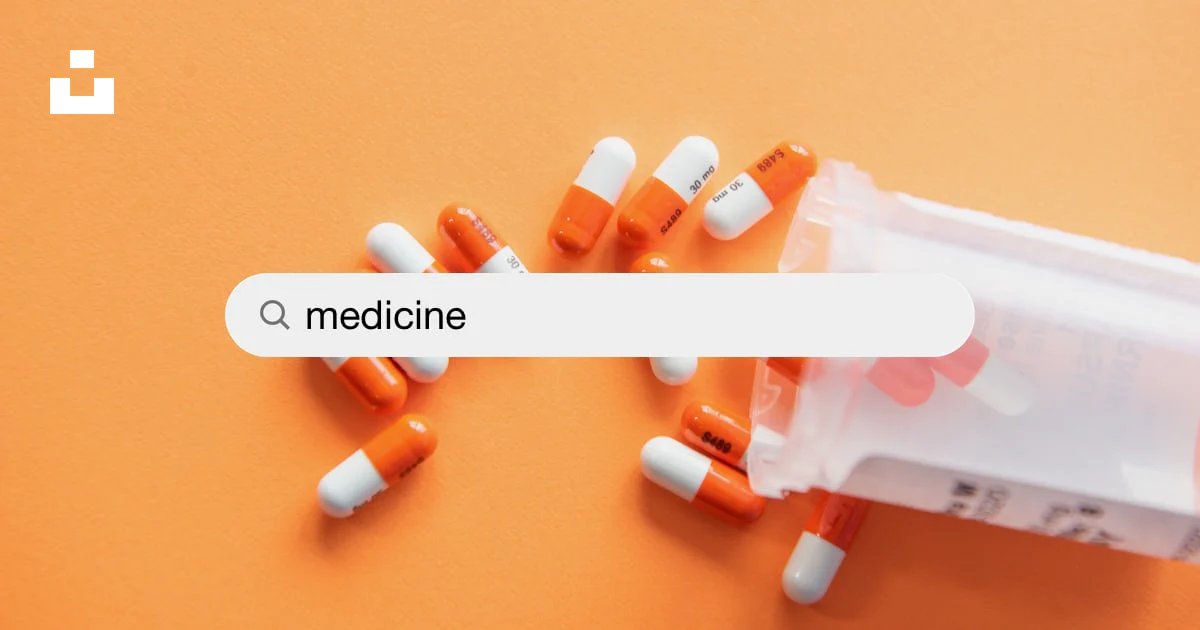 A pill bottle labeled "medicine" containing prescription drugs.
