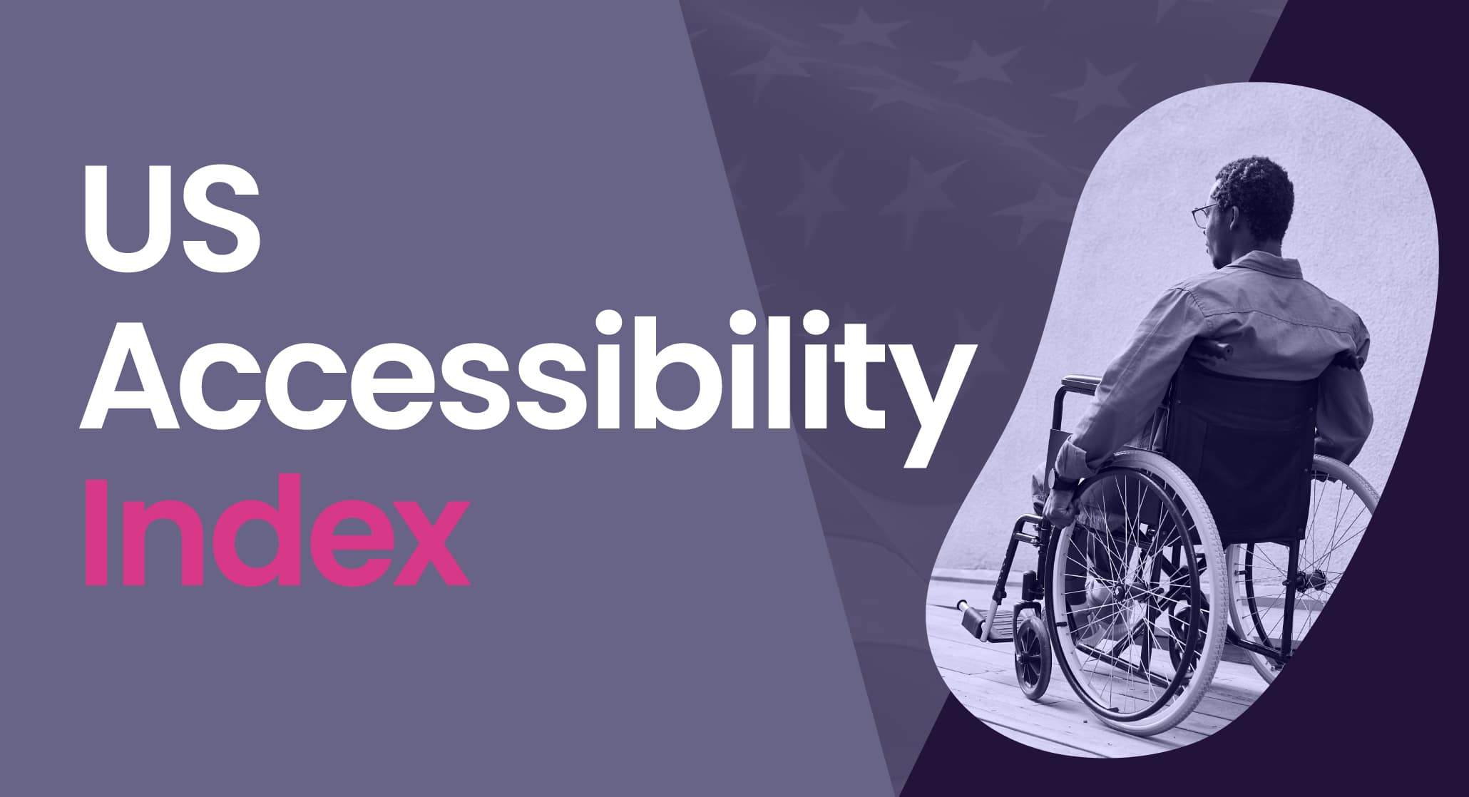 A person in a wheelchair with the text "Auto Draft US Accessibility Index" indicating a focus on accessibility in the United States.